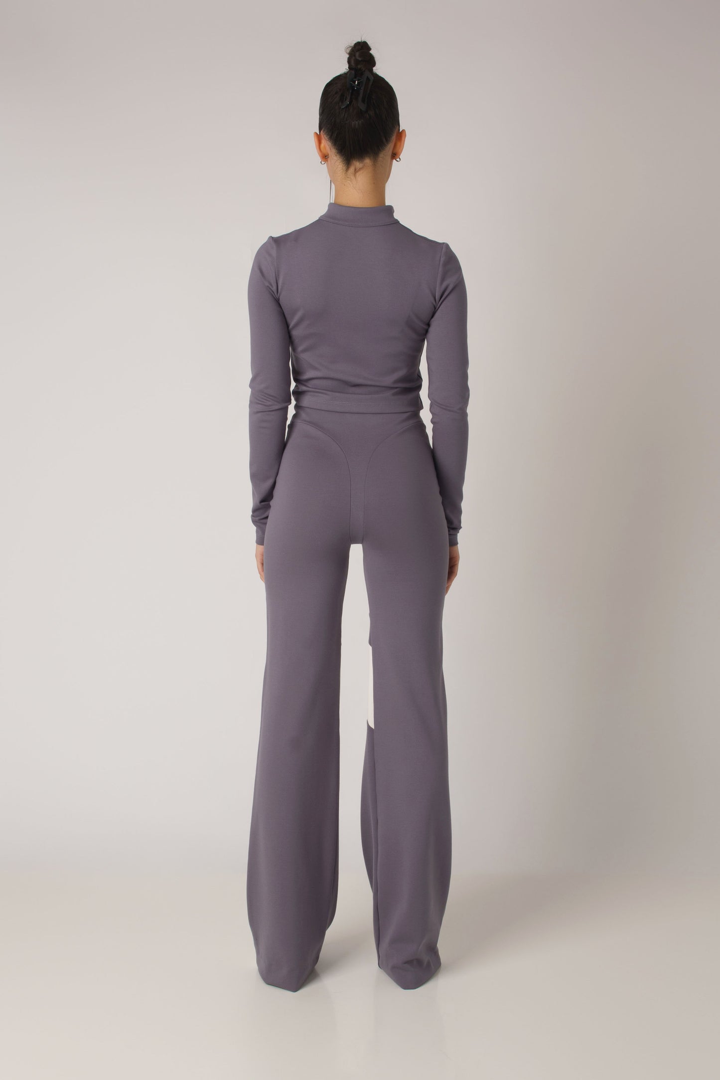 Long Sleeve Ponte Zip-Up