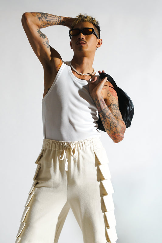 Organic Cotton Racer Sweatpants (OFF-THE-RUNWAY)